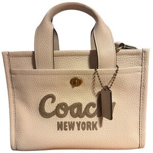 Coach Bubble Leather Cargo Tote 26 with Signature Hang Tag
